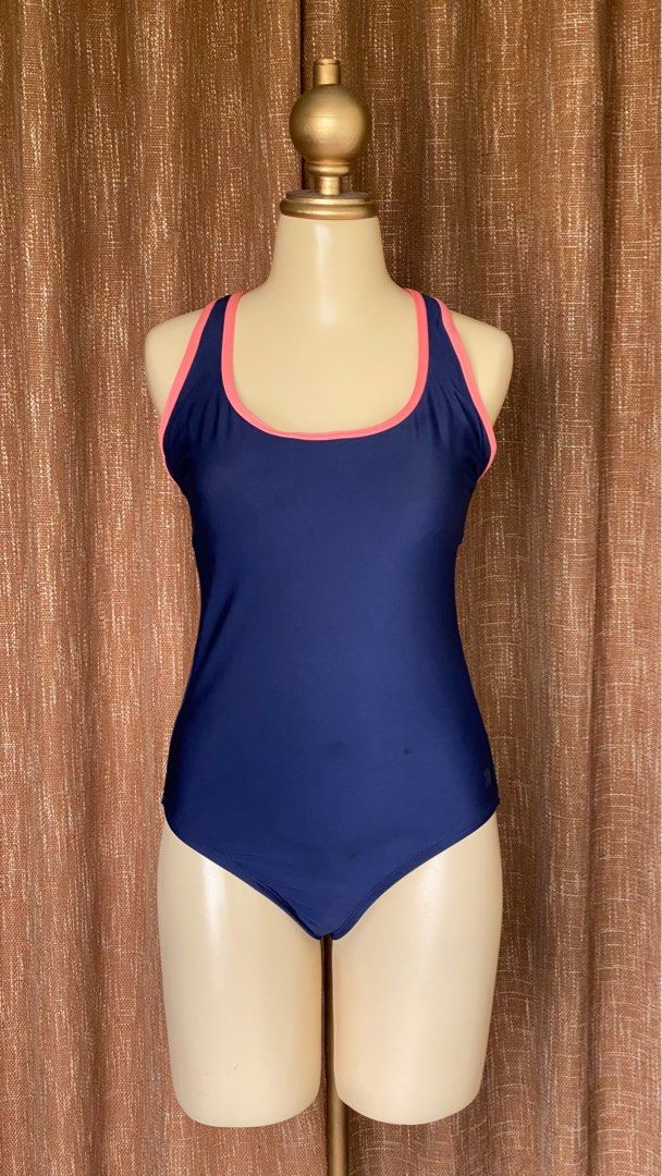 Navy Blue One Piece Swimsuit, Women's Fashion, Swimwear, Bikinis