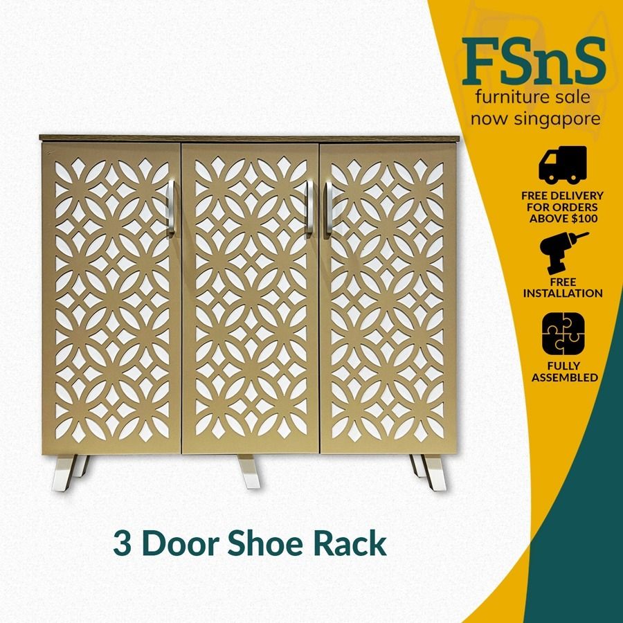 New 2/3 Door Shoe Rack, Furniture & Home Living, Furniture, Shelves