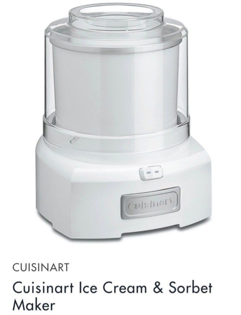 New Cuisinart ice cream maker, TV & Home Appliances, Kitchen Appliances