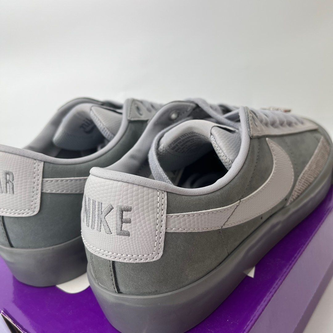 NIKE SB BLAZER LOW X FPAR COOL GREY FORTY PERCENT AGAINST RIGHTS