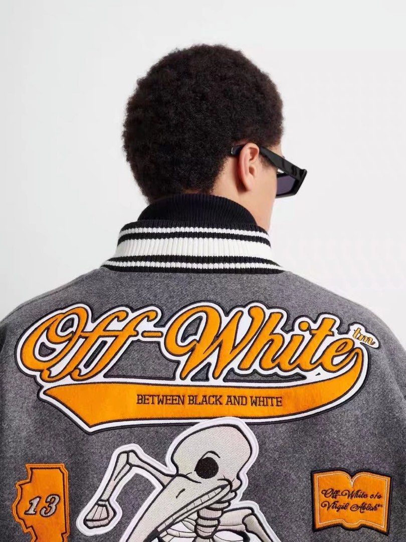 Off White Laboratory Of Fun Varsity Jacket