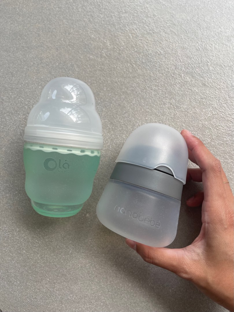 Ola and Nanobebe Bottles (2 for 1), Babies & Kids, Nursing & Feeding, Breastfeeding & Bottle