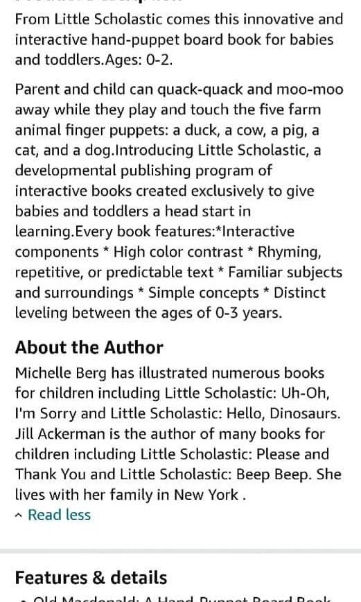 Old Macdonald A Hand Puppet Board Book, Hobbies & Toys, Books