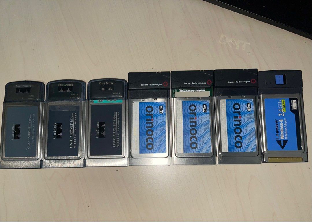 Pcmcia Comparison Old PCMCIA Wireless Cards, Computers & Tech, Parts & Accessories ...