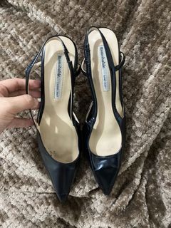 ORIG MONOBABIE HEELS POINTED SHOE HEELS STRAP SNAPBACK HEELS