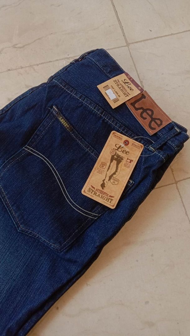 Original Lee Jeans (Straight & Mid-rise)- Waist 43- 44 Inch - Plus