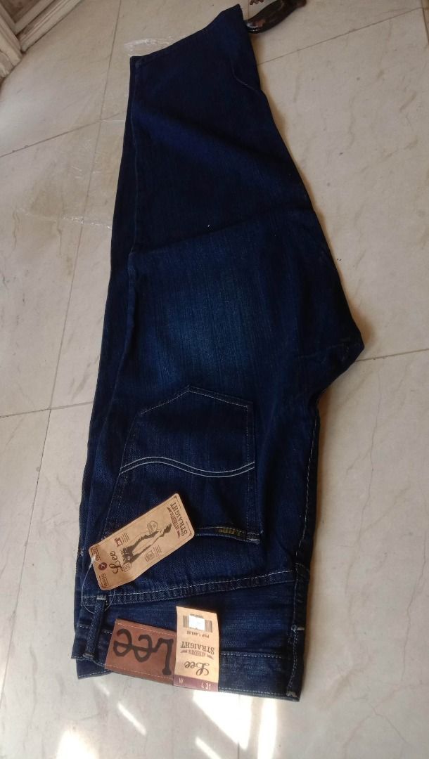 Original Lee Jeans (Straight & Mid-rise)- Waist 43- 44 Inch - Plus