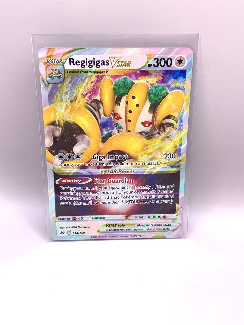 Regigigas V & VSTAR - 114/159 - Crown Zenith - Pokemon Ultra Rare Card Lot