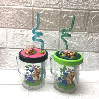 Pooh Cups with Straw and Handle