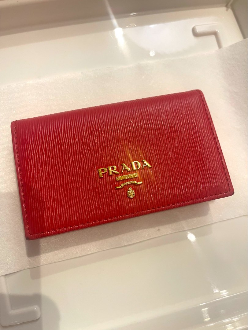 Prada Name Card Holder (genuine), Women's Fashion, Bags & Wallets, Purses &  Pouches on Carousell