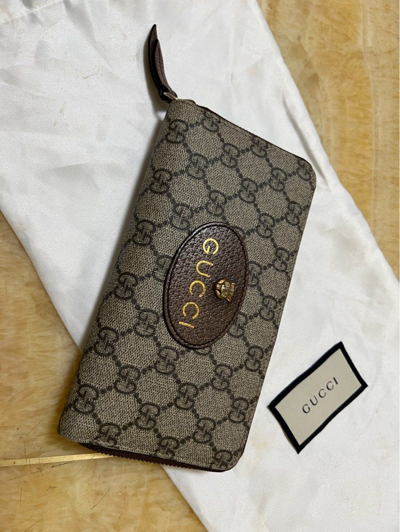 Neo Vintage GG Supreme zip around wallet in GG Supreme