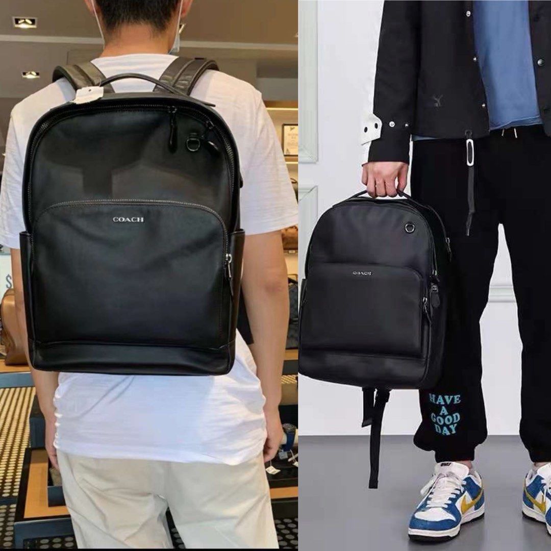 Preorder fixed Coach Black Backpack new in Men s Fashion