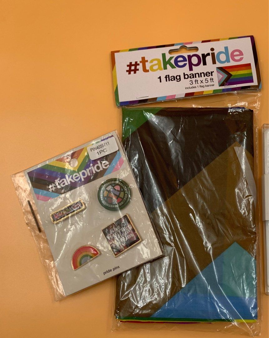 Pride Pins And 1 Flag Banner (Category: Tshirts & Polo Shirts ) located in Quezon City. Submitted by gormbox (Listing ID 1213884093, Image 1). Description: Includes - 4 Pins - 1 Flag Banner 3ft x 5ft #febvday.