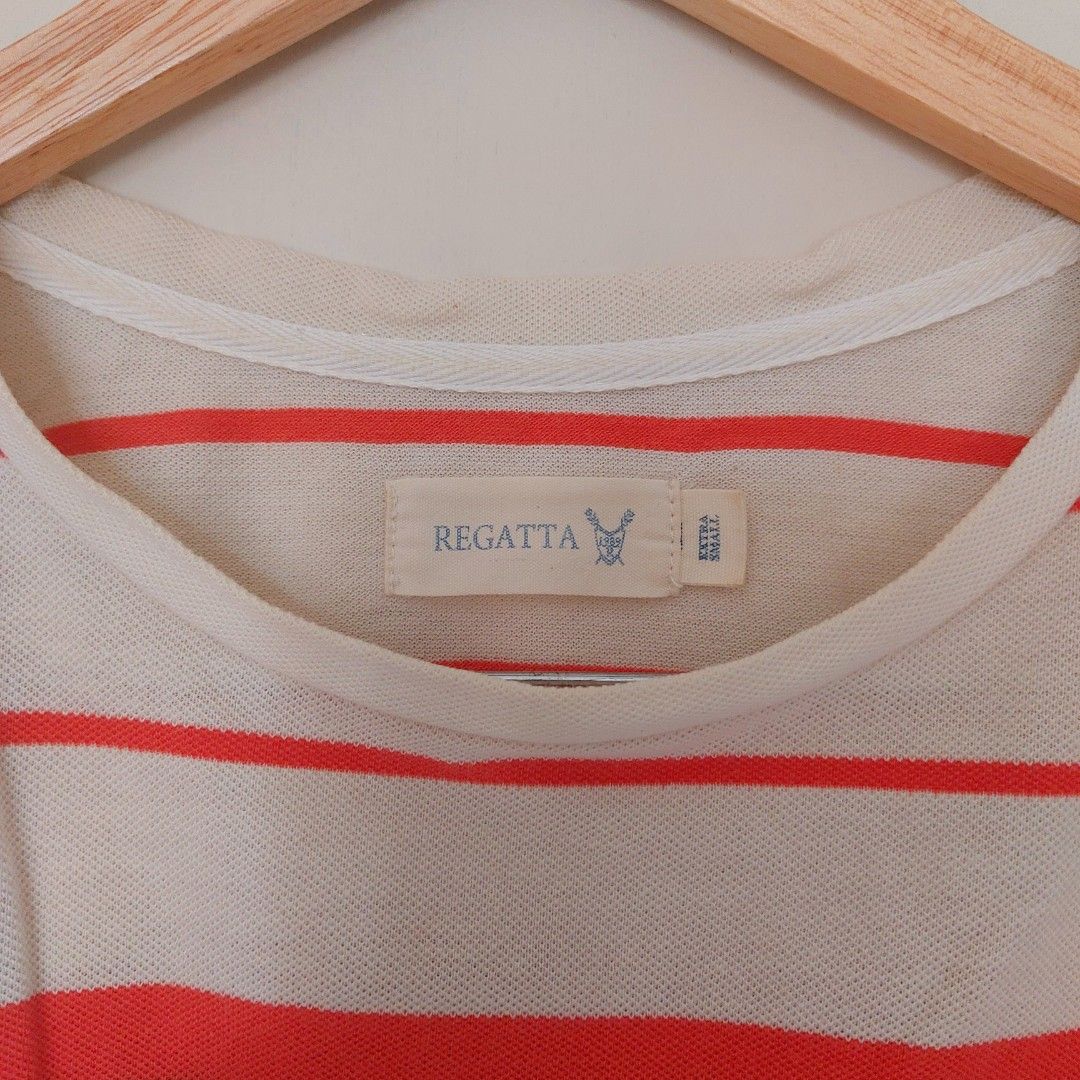 Regatta Stripes Dolman Casual or Office Tee (Category: Blouses) located in Quezon City. Submitted by repeat.peach (Listing ID 1213880311, Image 2). Description: Regatta Stripes Dolman Casual or Office Tee Bust: 40/ Length: 23 Sleeves: 18 Color may vary due to lighting Item is preloved but has been machine washed Sold as is, no return/ exchange MOP: BPI/ Gcash.