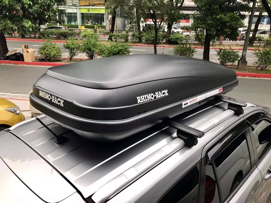 Rhino Rack Roof Cargo Box 550 Liter Masterfit RMFB550 Car Parts Accessories Body Parts and Accessories on Carousell