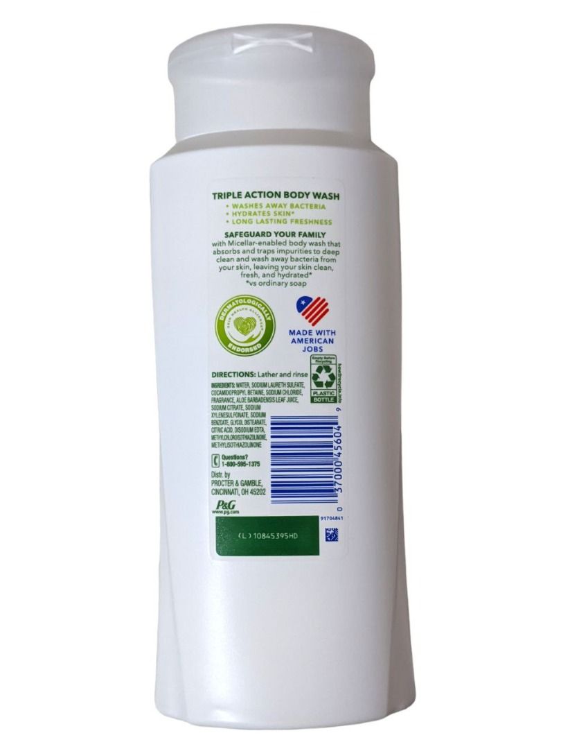 Safeguard Body Wash Nourishing Aloe Scent 21 oz, Beauty & Personal Care