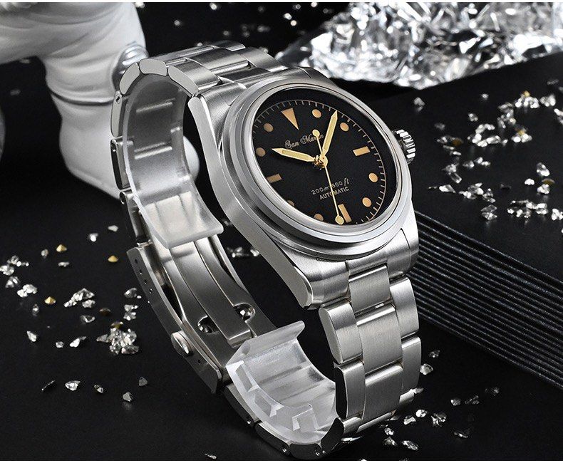 Watches San Martin Retro Datejust San Martin 39mm Rose Gold