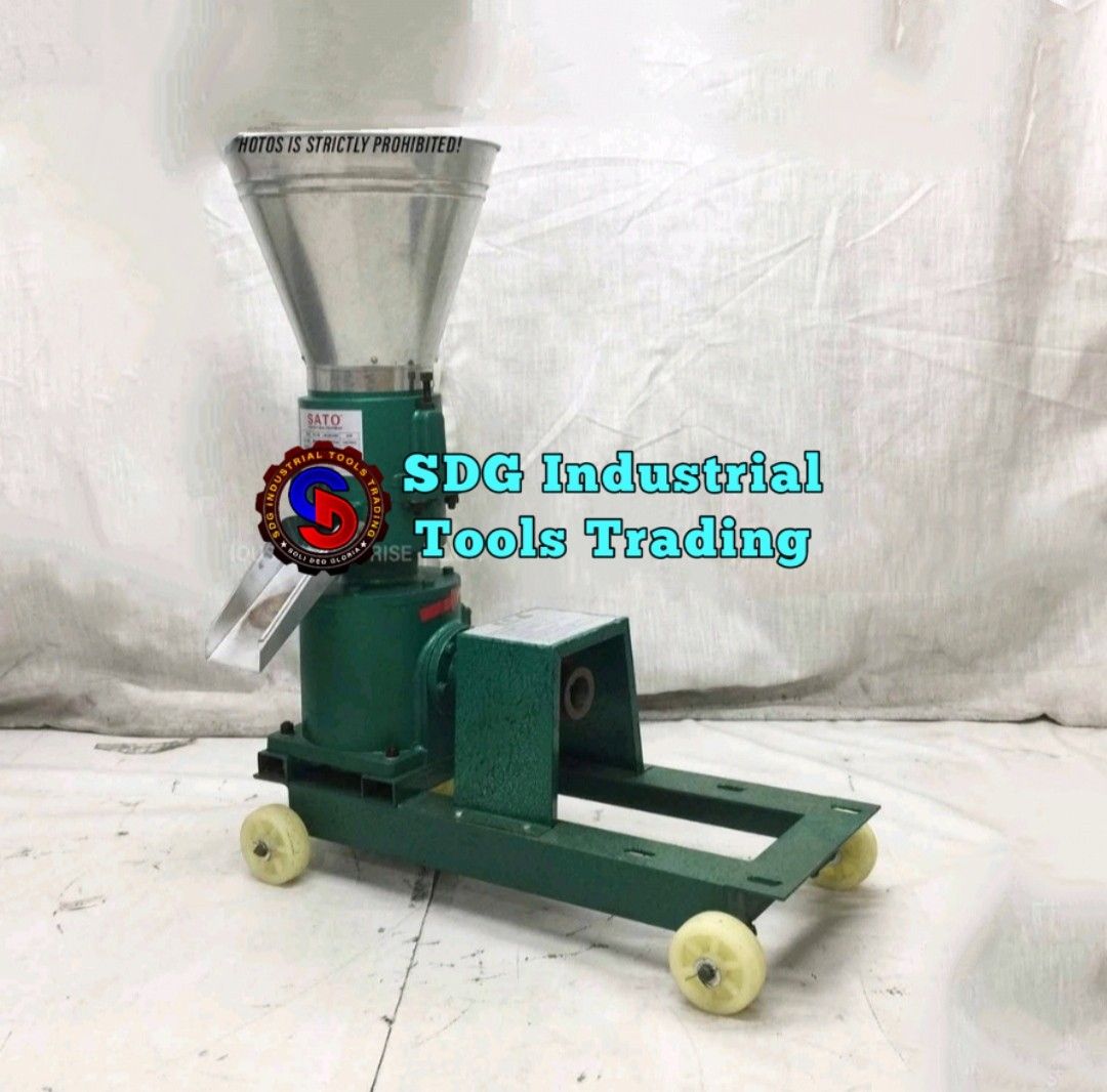 SATO 100150kg 35mm Feed Pelletizer Machine / Feed Pellet Machine