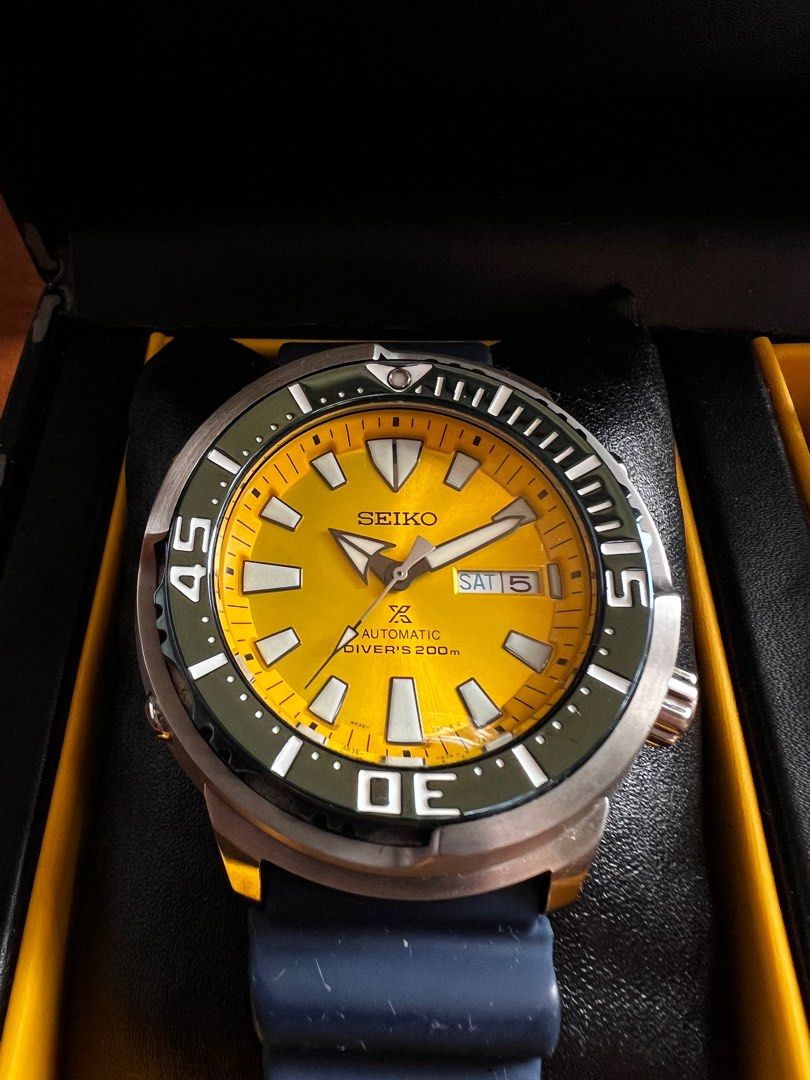 LE Seiko Prospex Yellow Butterfly Fish SRPD15, Luxury, Watches on Carousell