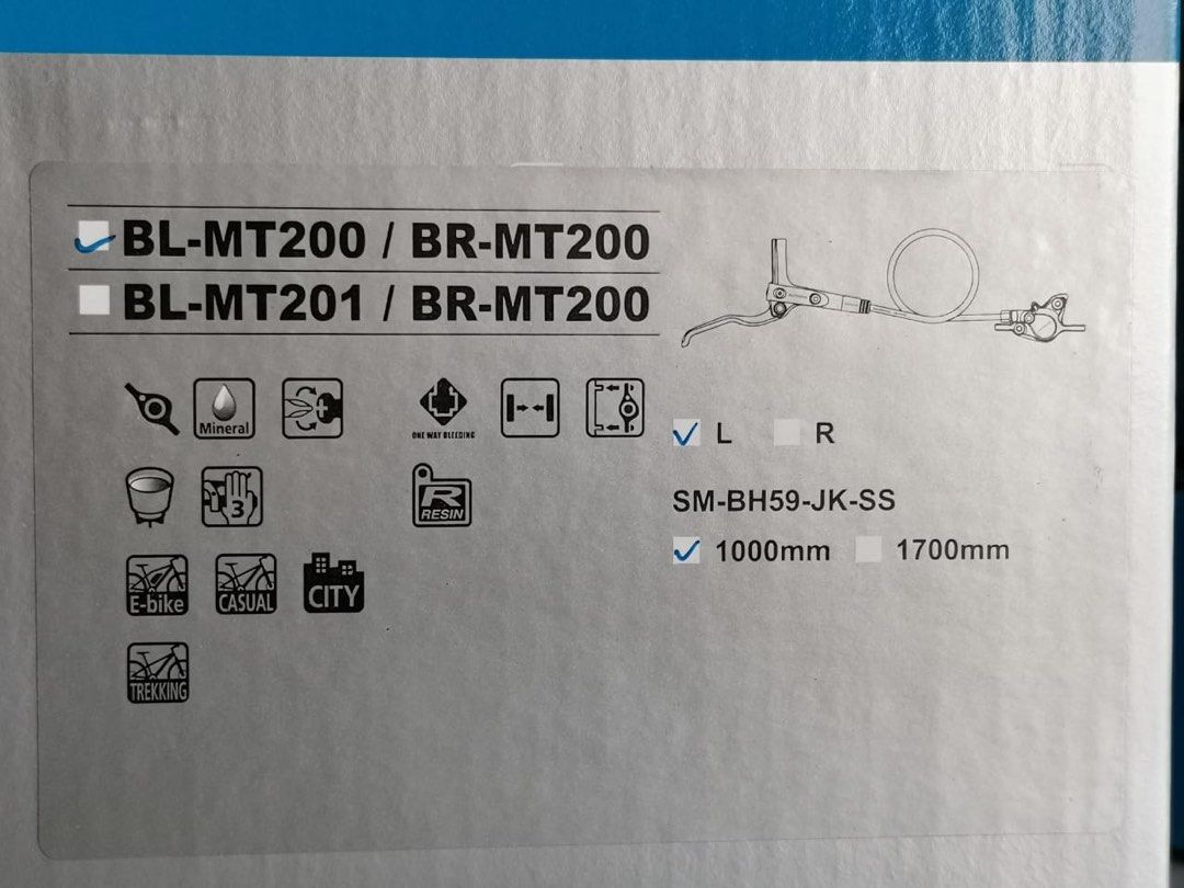 Shimano MT200 brake set original local set with box, Sports Equipment ...