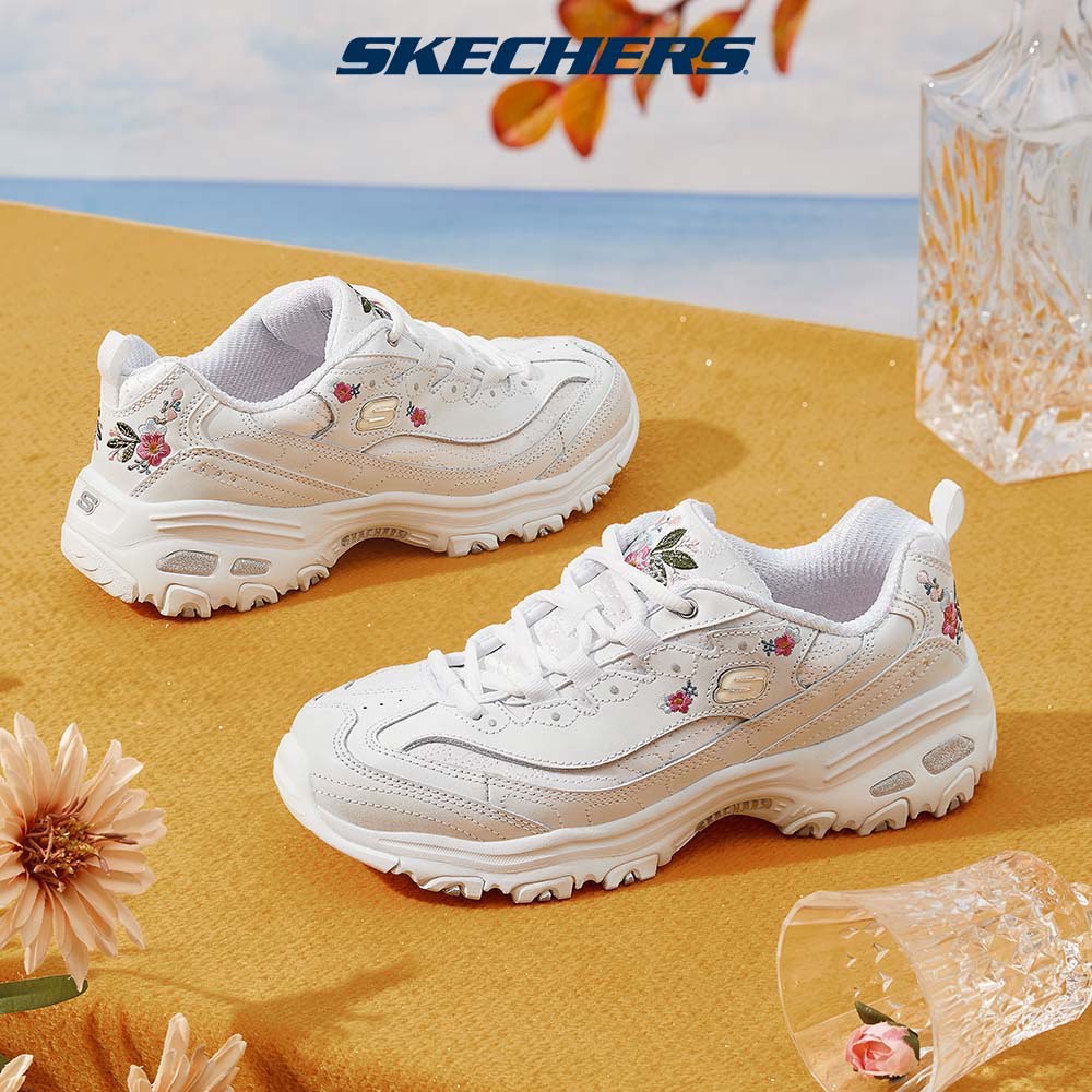 Skechers d'lites hot sale womens white