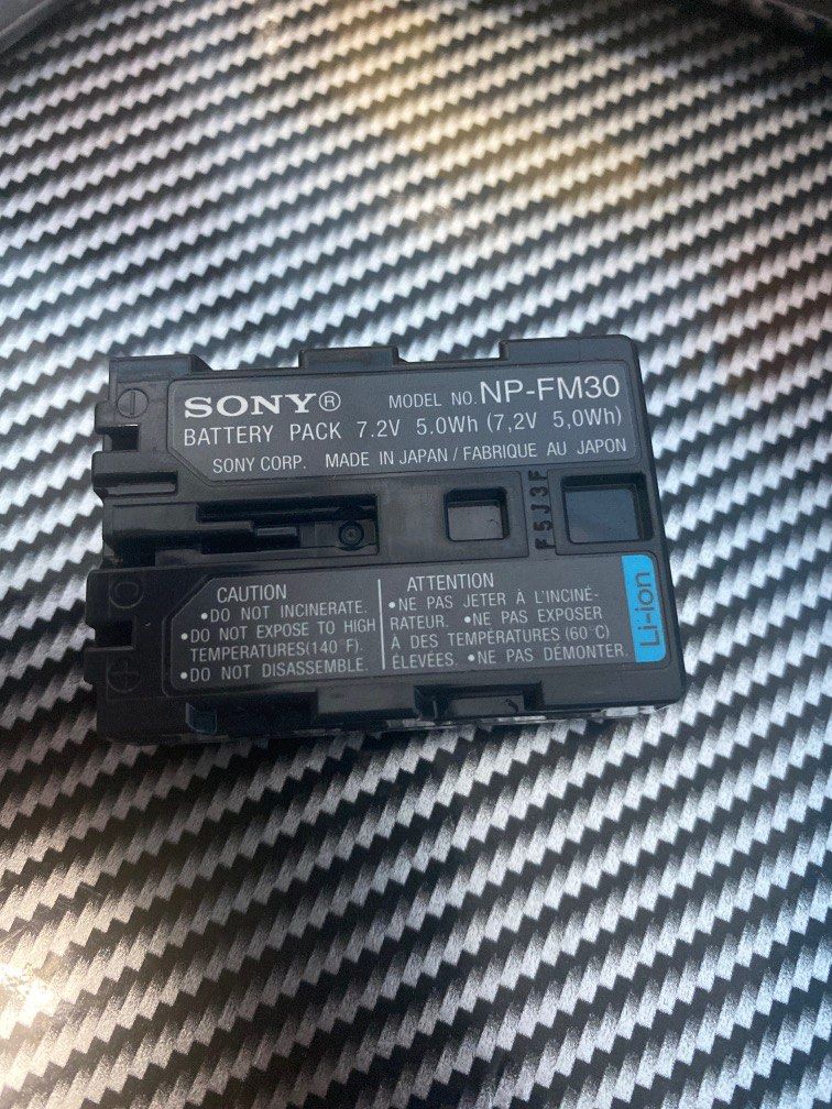 Sony M Series NP-FM30 Battery New, Photography, Photography Accessories,  Batteries & Chargers on Carousell