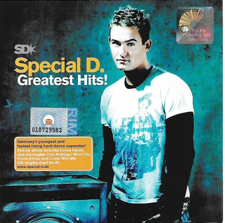 Special D. Greatest Hits CD with 4 Bonus Tracks Hard Dance Trance