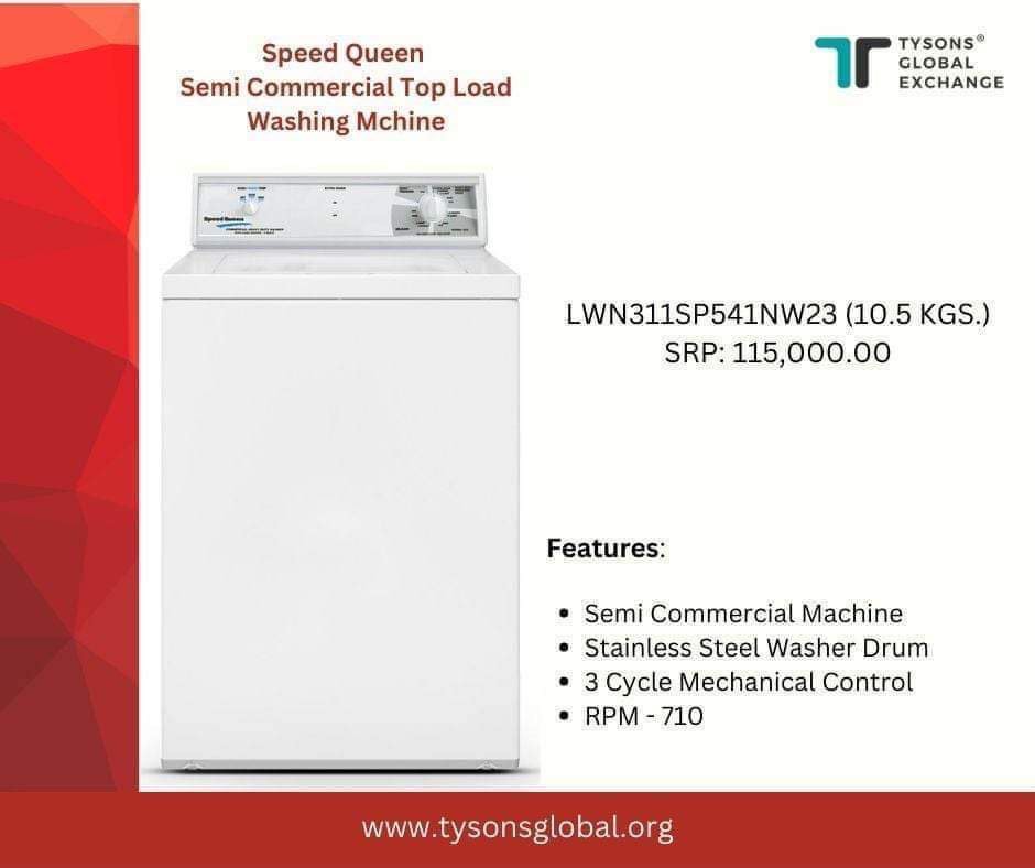 SPEED QUEEN COMMERCIAL WASHER AND DRYER, TV & Home Appliances, Washing