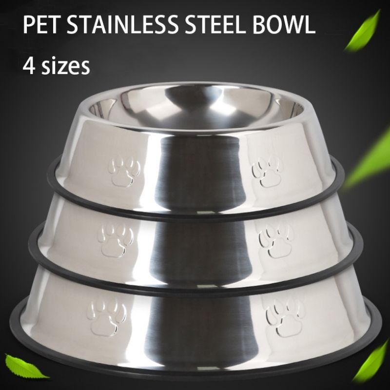 Stainless pet Bowl feeder (bowl) (Category: Homes & Other Pet Accessories) located in Quezon City. Submitted by pitsmae (Listing ID 1213961152, Image 2). Description: STAINLESS PLAIN DOG CAT Food or Water Bowl color：stainless steel size-upper diameter-lower diameter-height-weight Small 16 cm:11.5-15-4-75g - 80 PESOS Medium 18 cm:13-18-4.5-100g - 110 PESOS Large 22 cm:16-22-5.5-150g - 130 PESOS Xlarge 26 cm:19.5-26-6-200g - SOLD OUT Xxlarge 30 cm:
