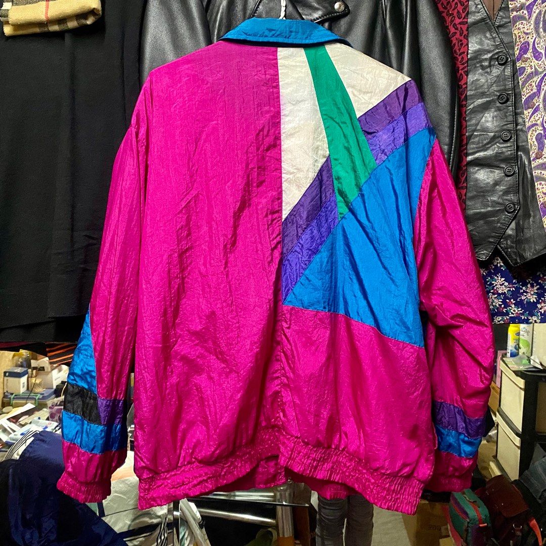 Sunterra Petite 古著撞色風褸外套懷舊復古Retro Vintage Windbreaker