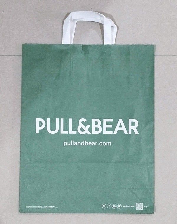 Tas Karton Paper Bag Paperbag Pull Bear Large Original