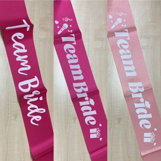 Team bride sash in pink shades bridesmaid sash pink sash