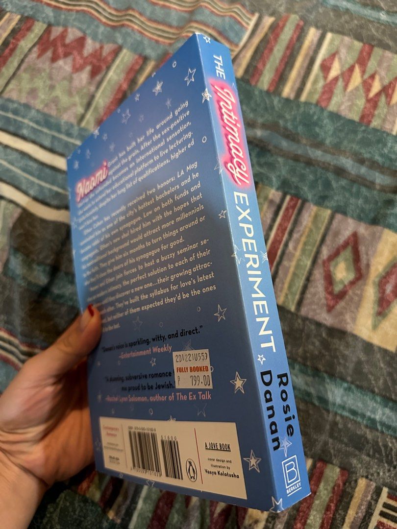 The Intimacy Experiment by Rosie Danan (Category: Storybooks) located in Manila. Submitted by migasclothes (Listing ID 1213916512, Image 3). Description: - Good Condition - Bought in Fully Booked for ₱799 - Brand new and Never been read.