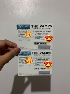 THE VAMPS THE GREATEST HITS TOUR IN MANILA CONCERT TICKET (floor standing + soundcheck)