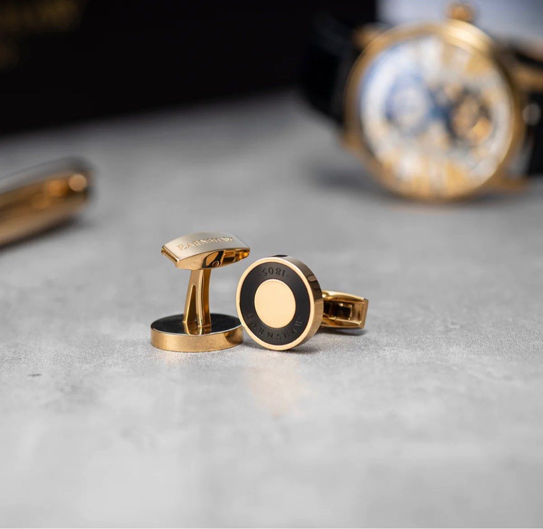 Gold cuff links Clearance