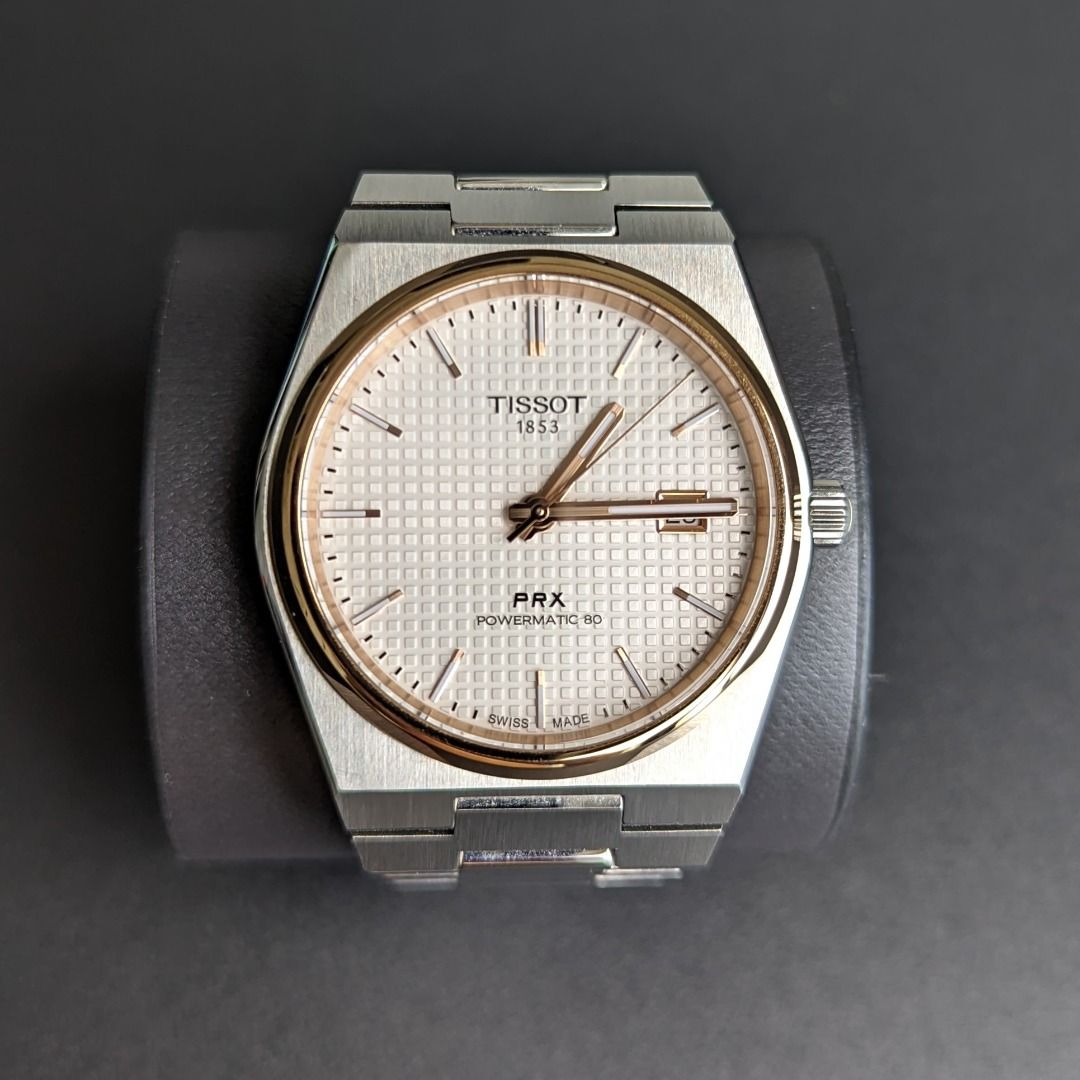 Tissot Luxury Powermatic 80 Silver Dial Silver Steel Strap Watch For Men - T086.407.11.037.00 main image 1