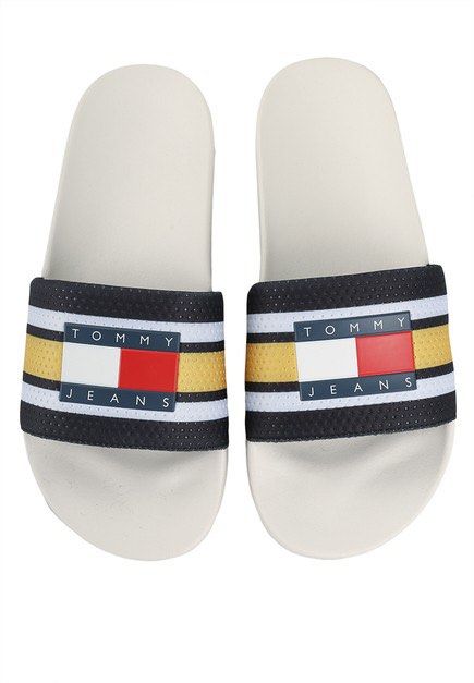 tommy hilfiger aqua slides