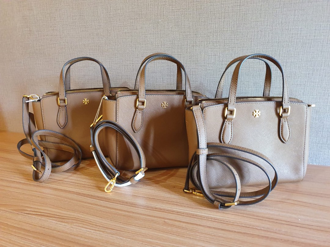 セール！Tory Burch EMERSON MINI TOP ZIP TOTE Tory Burch Emerson Mini Top Zip Tote Black – Balilene