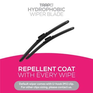 Trapo Hydrophobic Wiper Blade (per set) / Car accessories / Honda / Toyota / Audi / BMW / BYD / Nissan / Mitsubishi / Vezel accessories / Shuttle accessories