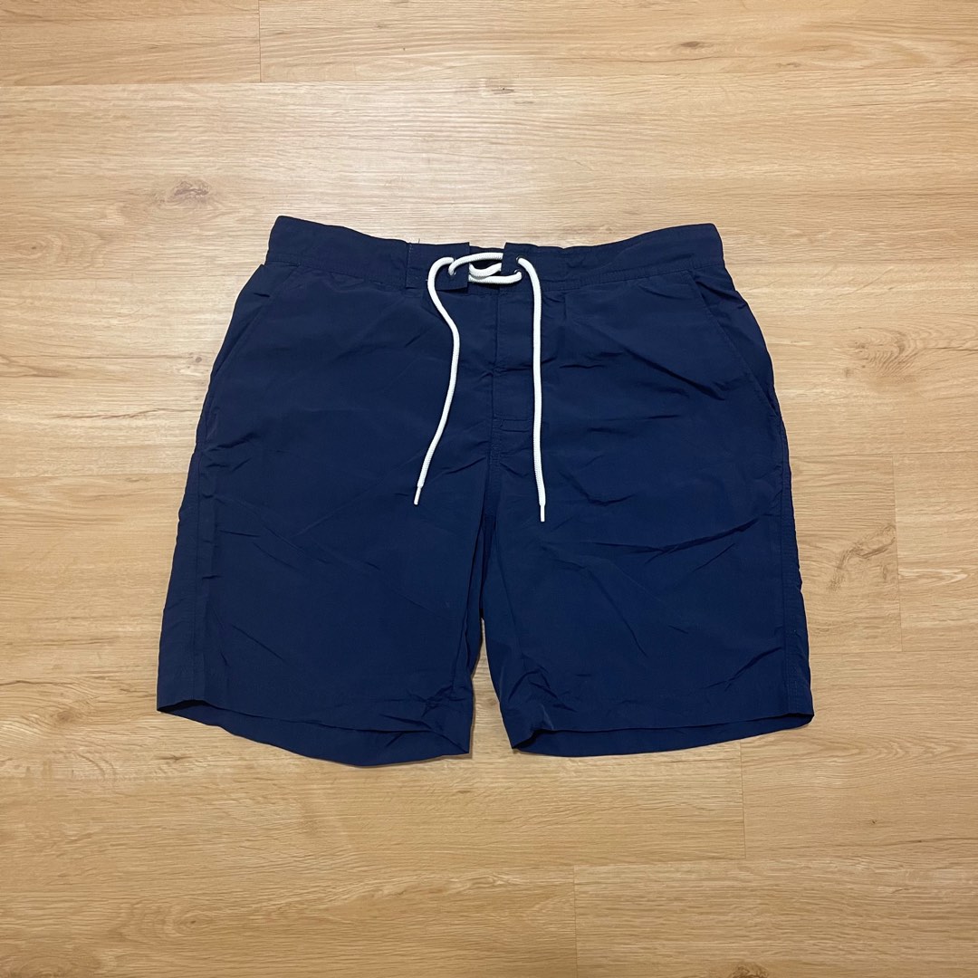 Uniqlo Swim Shorts Mens size Large 33-36 Trunks Bathing Suit Board Shorts  Blue