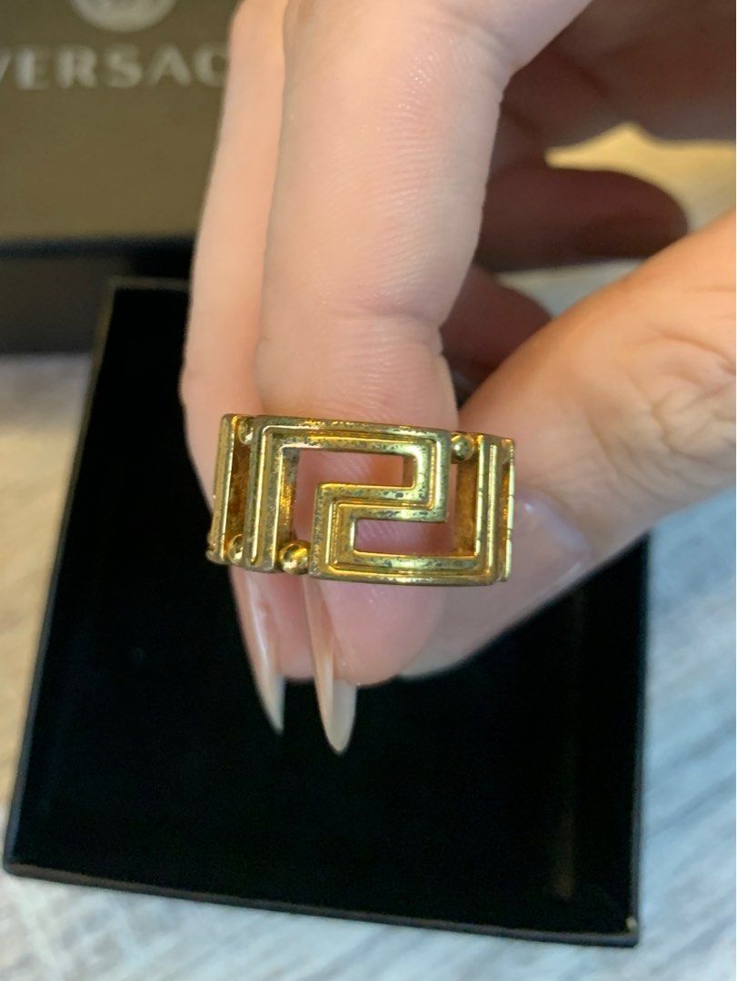 Versace greca ring top