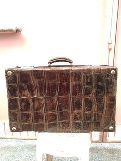 Vintage Crocodile Leather Luggage