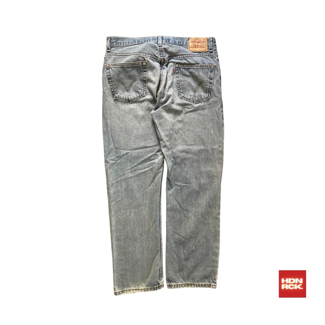 Levi's 505 REGULAR FIT tapered denim pants for men, size w33 cotton blue type Vintage Second Hand main image 0