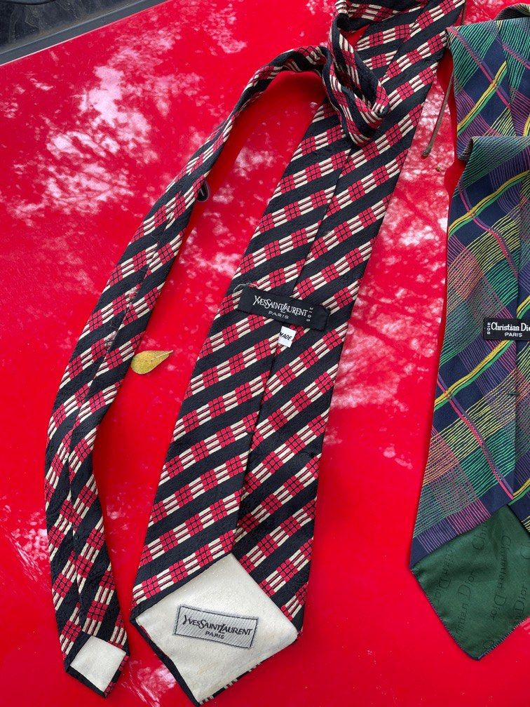 Vintage Luxury brands neckties Dior YSL Versace, Men's Fashion, Watches & Accessories, Ties on