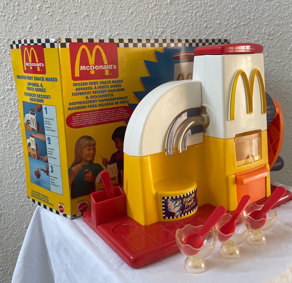 Vtg 1993 Mattel McDonalds Happy Meal Magic Frozen Fruit Snack Maker 10334  CIB for sale online