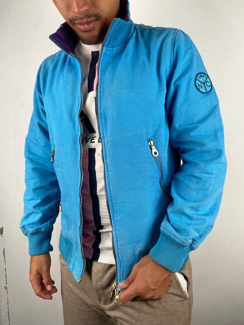 Vintage Tommy Hilfiger Denim Jacket Colour Baby Blue