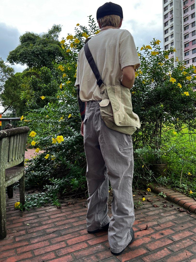 Vintage Y2K Messenger Cargo Parachute Bag, Men's Fashion, Bags, Sling