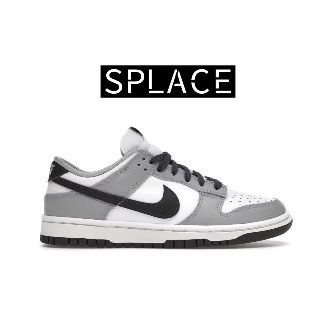 nike dunk grey white black