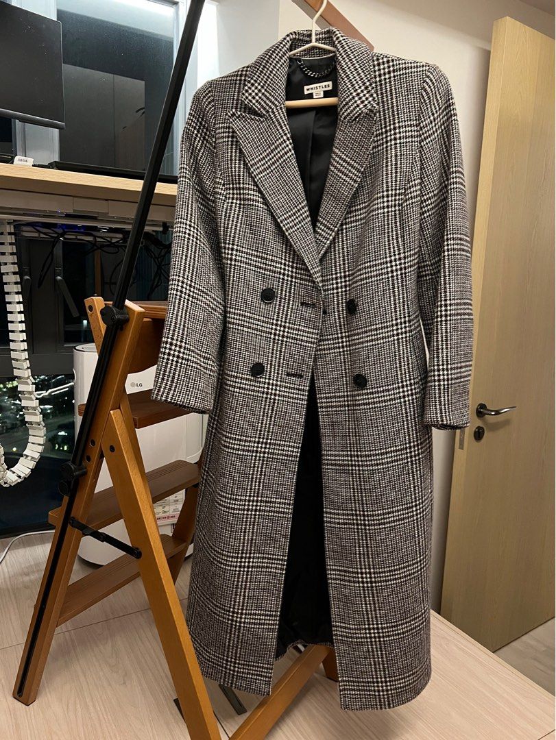 Penelope belted online check coat