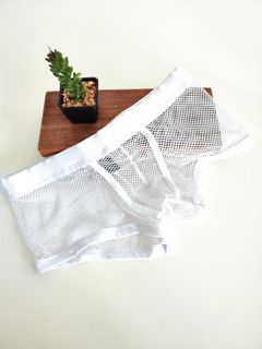 White Mesh Underwear/ Shorts / Brief